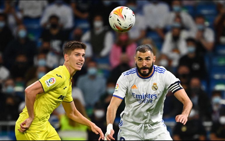 DURO. El Villarreal fue el primer equipo que supo desfigurar al equipo de Ancelotti en el Bernabéu. AFP/G. BOUYS