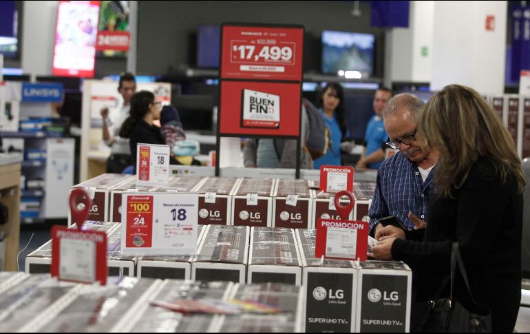 Antes de que se inicie El Buen Fin, se iniciará la verificación de los precios normales de productos con mayor venta como pantallas, electrodomésticos e incluso de paquetes de viaje. EL INFORMADOR / ARCHIVO