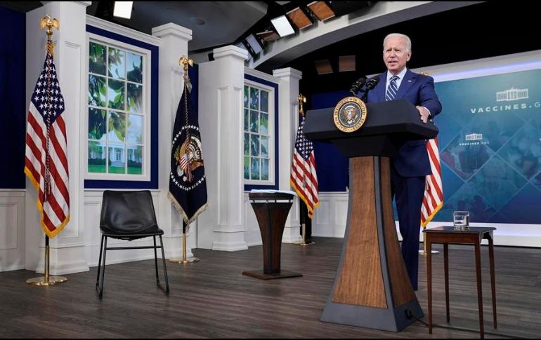 El mensaje de Biden llega días después de que el Presidente López Obrador llamara a los Estados Unidos a levantar el embargo comercial a Cuba. EFE/K. Cedeno