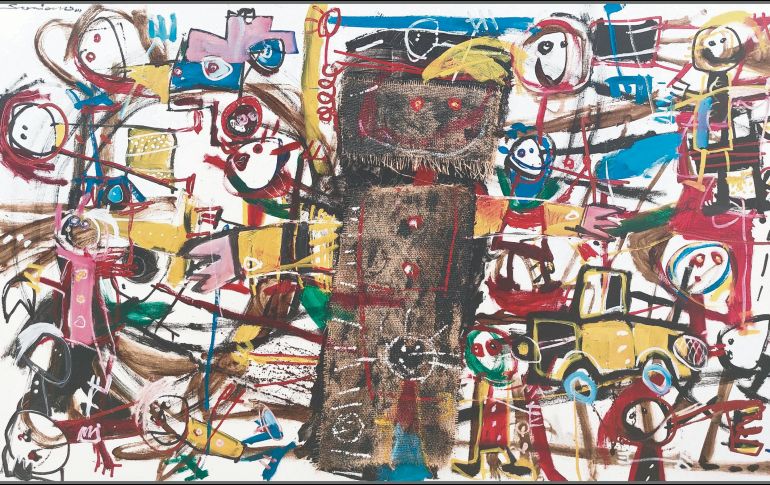 Transmisión. El 29 de septiembre a las 21:00 horas se celebrará la subasta virtual “Apoyemos a la niñez oaxaqueña”, con el martillero Luis Miguel García Jasso Juárez. En la imagen, “Un ser de otro mundo”, de Paco Soriano. Cortesía