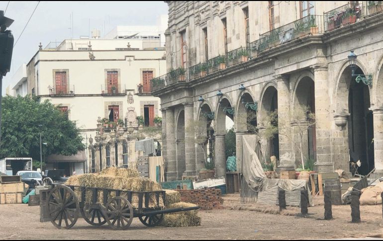 Ambientación. Las calles del Centro y algunos de sus edificios fueron “tomados”  para grabar “Centauro del Norte”. El Informador/ R. Riva