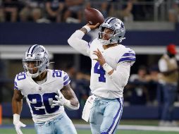 En los triunfos ante los Chargers de Los Ángeles y los Eagles, Prescott ha lanzado un total de 475 yardas, mientras que los Cowboys promedian 179 yardas por tierra tras tener apenas 60 ante los Buccaneers. AP/R. JENKINS