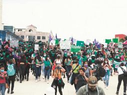 El número de manifestantes fue calculado en mil 800. SUN