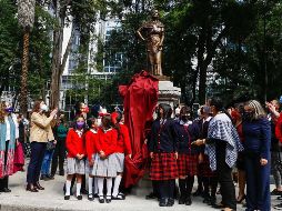 Las esculturas de Josefa Ortiz, Gertrudis Bocanegra, Sor Juana Inés De La Cruz y Margarita Maza serán parte del Paseo de las Heroínas, ubicado sobre Paseo de la Reforma de la Glorieta del Ángel a la Puerta de los Leones. SUN / D. Simón