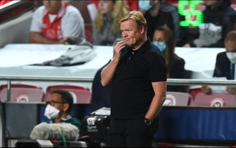 EL MISMO ARGUMENTO. Ronald Koeman, una vez más, puso sobre la mesa que el Barça actual no puede aspirar a mucho más. AFP/P. MOREIRA