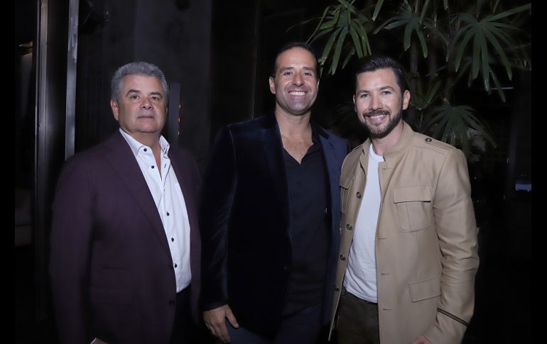 Rafael Salin, Alejandro Tovar y Christian Lozano. GENTE BIEN JALISCO/ CLAUDIO JIMENO