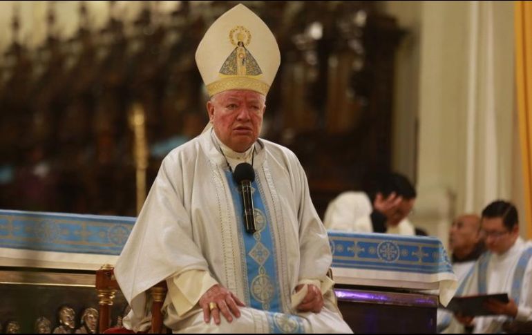 Exponen que un mensaje que emitió el cardenal emérito Juan Sandoval Iñiguez en el que pide no votar por Morena vulneró el principio de separación Iglesia-Estado. EL INFORMADOR/ARCHIVO