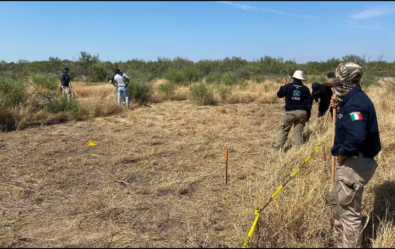 Acciones esta semana para buscar desaparecidos en el estado de Tamaulipas. La Comisión Nacional de Búsqueda dijo que el sitio de exterminio en Nuevo Laredo se ubicó hace algunas semanas.TWITTER @Busqueda_MX