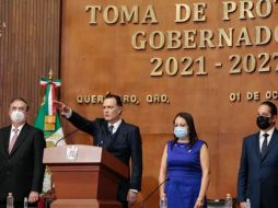 Toma de protesta de Kuri ante el Congreso de Querétaro. Facebook/MauricioKuriGonzalez