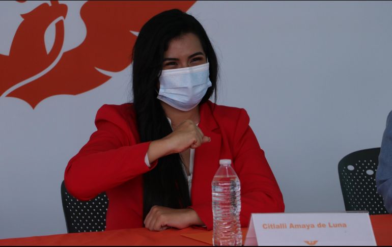 Citlalli Amaya aseguró que el video que motivó la anulación no tenía nada que ver con su campaña. TWITTER/CitlalliAmaya