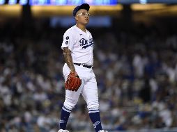 JULIO URÍAS. Contra Brewers, el sinaloense de 25 años buscará cerrar con broche de oro una campaña excepcional en la que culminará como campeón de triunfos conseguidos. AFP / ARCHIVO