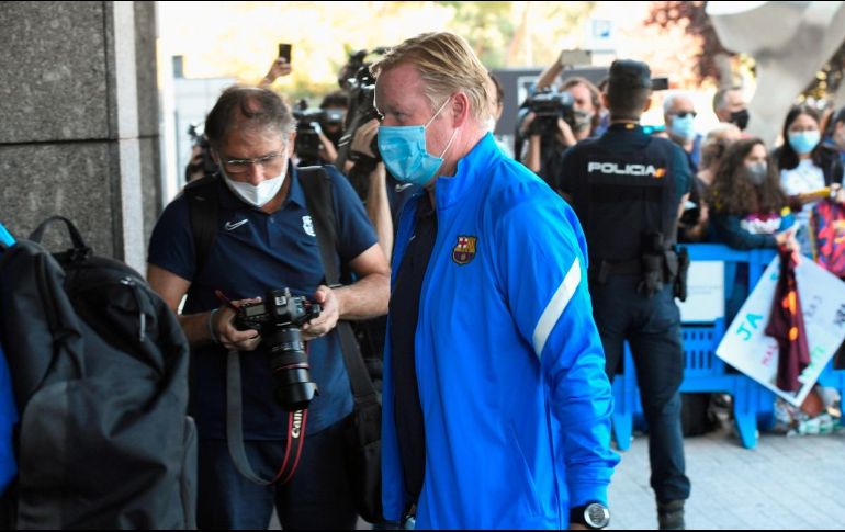 Tras la derrota de este sábado, el entrenador dijo en rueda de prensa que el mensaje de Laporta 