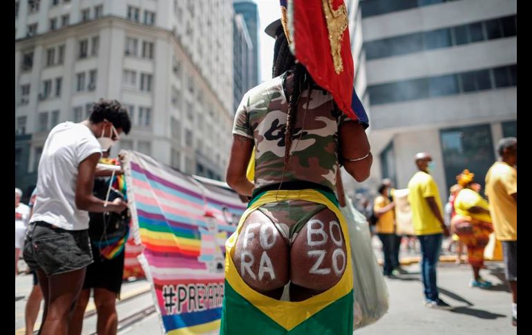 Las protestas fueron convocadas por partidos de izquierda y algunos movimientos sindicales ligados al Partido de los Trabajadores del expresidente Lula da Silva. EFE/A. Lacerda