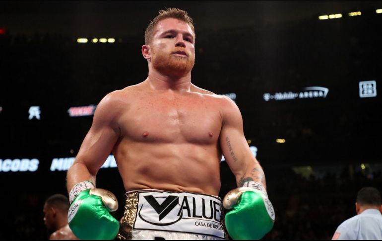 ”Canelo” Álvarez dio positivo a clembuterol en 2018.  AFP / ARCHIVO