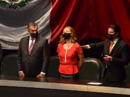 Samuel García Sepulveda tomó protesta este domingo como gobernador de Nuevo León. Mañana inicia oficialmente en el cargo. SUN/