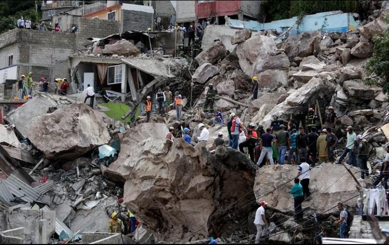 La zona evacuada es vigilada las 24 horas al día por la policía municipal, estatal, elementos del Ejército Mexicano y la Guardia Nacional. XINHUA/ARCHIVO