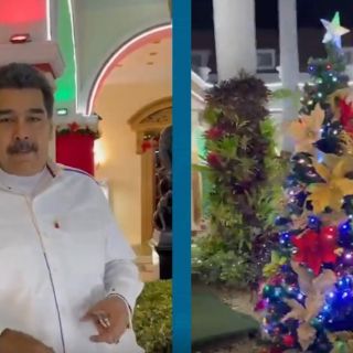 ¡La Navidad llega a Venezuela! Nicolás Maduro muestra decoración navideña en la casa presidencial