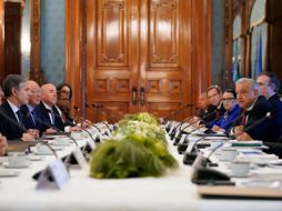 Por su parte, Blinken agradeció a López Obrador el recorrido que el Presidente mexicano hizo a los funcionarios estadounidenses por el Palacio Nacional. AP /  P. Semansky