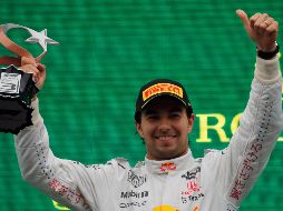 Pese al podio, Pérez se mantiene en el quinto lugar del Campeonato de Pilotos. AP /U. Bektas