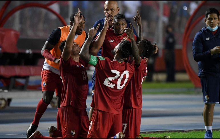 FECHA ESPECIAL. La inédita victoria se dio justo al cumplirse cuatro años de la clasificación de Panamá a su primera Copa del Mundo. AFP/R. FIGUEROA
