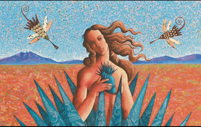 “El nacimiento del tequila”. Obra de Ignacio Guerrero. Cortesía