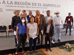 DE VISITA EN TEMACAPULÍN. El Presidente Andrés Manuel López Obrador acudió ayer a esa comunidad, ubicada en el municipio de Cañadas de Obregón, para escuchar la decisión de los pobladores sobre el destino de la presa El Zapotillo. ESPECIAL