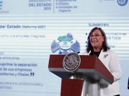 Rocío Nahle asegura que la reforma no pretende nacionalizar las empresas proveedoras de energía. SUN/B. Fregoso