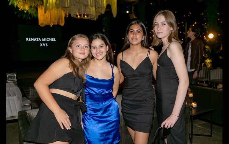 Ivanna Ruvalcaba, Rebecca Palomar, América Medina y Natalia Orozco. GENTE BIEN JALISCO/ JORGE SOLTERO