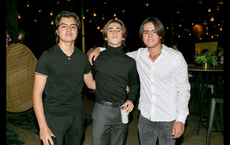 Mateo Cid, Pablo Páramo y Luca Martínez. GENTE BIEN JALISCO/ JORGE SOLTERO