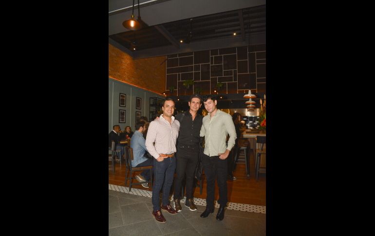 Edgar Di Bella, Alejandro Villalpando y Eduardo Rodríguez GENTE BIEN JALISCO/MARIFER RACHED