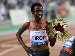 La doble medallista de bronce mundial de 10.000 metros (en 2017 y 2019) y cuarta en los últimos Juegos Olímpicos de Tokio en 5.000 metros fue encontrada muerta, apuñalada, en su casa en Iten.AFP/K. JAAFAR
