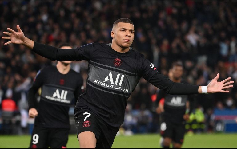 Kylian Mbappé rompió una racha de cuatro encuentros consecutivos sin marcar. AFP/F. FIFE