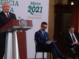 En la conferencia matutina 