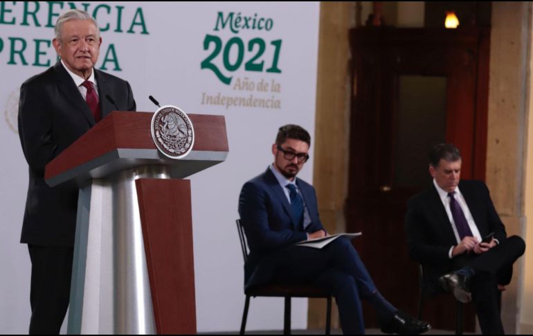 En la conferencia matutina 