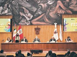 Presentaciones. Autoridades de la Feria y de la Universidad de Guadalajara presentaron los pormenores de esta edición de la FIL. EL INFORMADOR/ A. NAVARRO