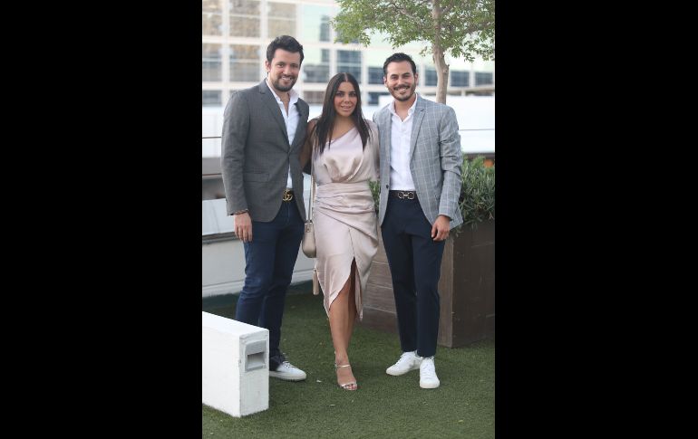 Juan Carlos Gutiérrez, Clío Uribe y David De León GENTE BIEN JALISCO/CLAUDIO JIMENO