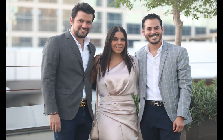 Juan Carlos Gutiérrez, Clío Uribe y David De León GENTE BIEN JALISCO/CLAUDIO JIMENO