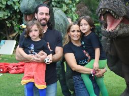 Salomón Martínez Gallardo Navarro, Salomón Martínez Gallardo Moyano, Karen Navarro y Juan Álvaro Martínez Gallardo Navarro GENTE BIEN JALISCO/CLAUDIO JIMENO