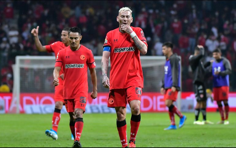 DESINFLADOS. Toluca suma 6 partidos consecutivos sin conocer la victoria. IMAGO7