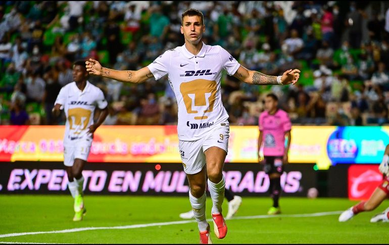 ABRIÓ LA LATA. Ignacio Dinenno anotó el primer gol del encuentro. IMAGO7