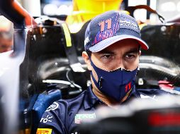 'Checo' Pérez concluyó por delante de los británicos Lando Norris (McLaren), por 0,257 segundos, y Lewis Hamilton (Mercedes), por 0,364s, en el Circuito de las Américas de Austin. AFP/M. THOMPSON