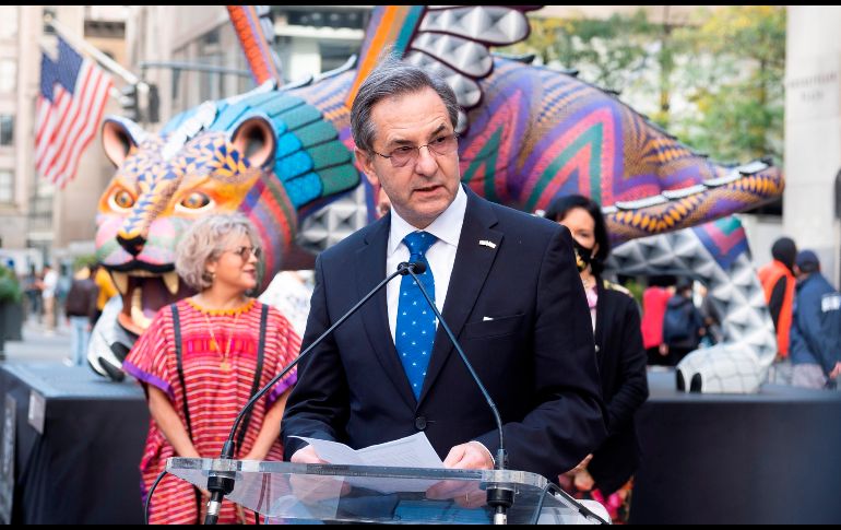 El evento comenzará con la inauguración de esculturas de alebrijes y catrinas este 22 de octubre. EFE/J. Lane