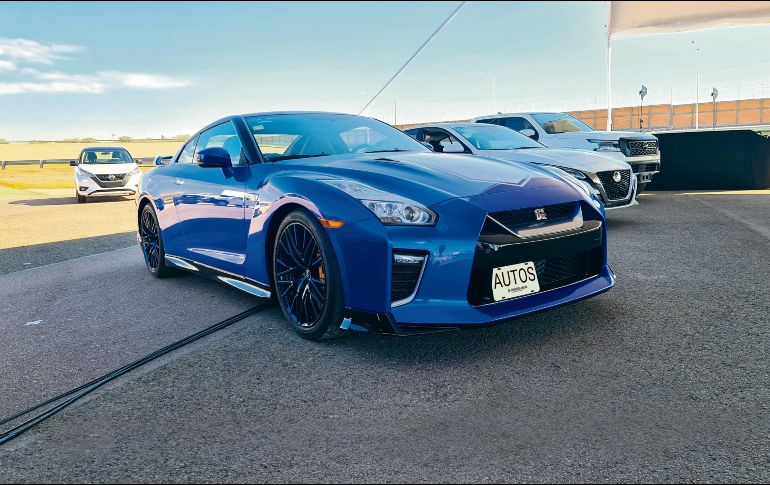 “Godzilla”. Una auténtica joya nos encontramos en este Track Day con Nissan al tener presente el GT-R 50 Aniversario, único en México (de los 50 que hay en el mundo). EL INFORMADOR/M. Castillo