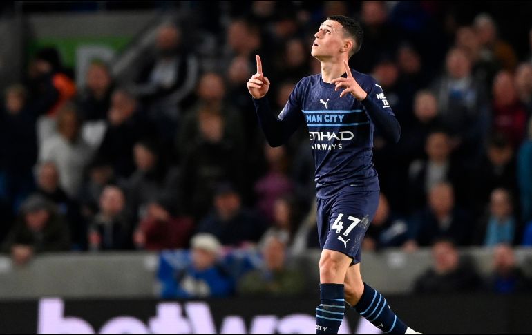 CONSOLIDADO. Phil Foden sigue mostrando su valía con los Citizens y en esta ocasión marcó un doblete. EFE/F. ARRIZABALAGA