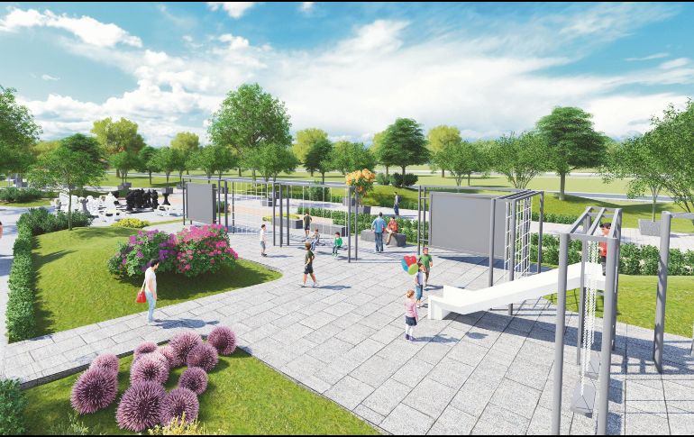 En proceso. Así se verá terminado el espacio de Distrito Iconia. Especial