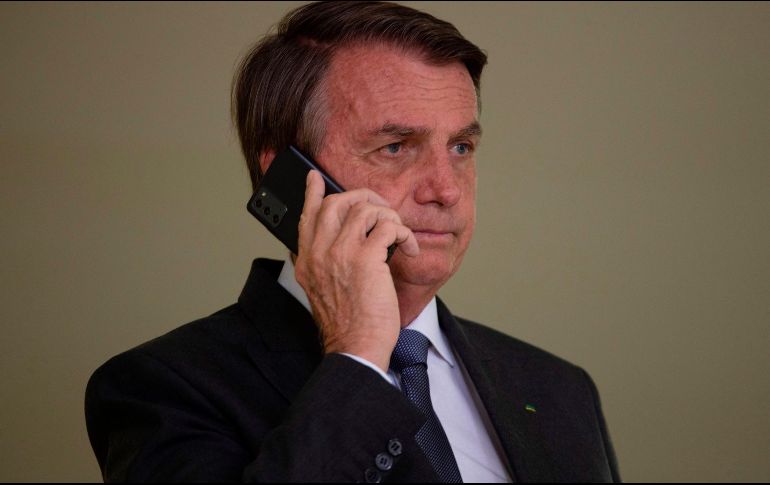 El presidente de Brasil, Jair Bolsonaro, participa en el lanzamiento del Programa Nacional de Crecimiento Verde, en el Palacio de Planalto en Brasilia. EFE/J. Alves