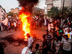 Durante el golpe de estado se han presentado manifestaciones en Sudán por parte de los ciudadanos. EFE / M.Abu