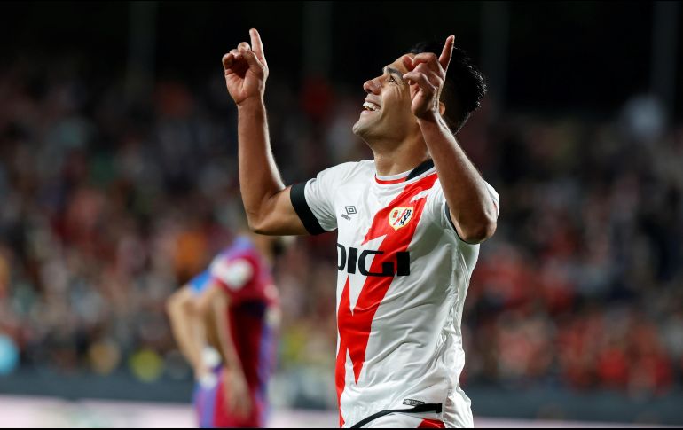 Falcao. El colombiano lleva 4 anotaciones en 6 partidos que ha disputado con el Rayo Vallecano. EFE