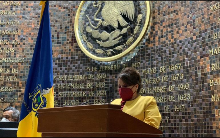 La diputada de Morena, María Esther López Chávez, recriminó que de nueva cuenta se desestimó el trabajo de fiscalización. ESPECIAL /