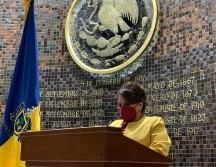 La diputada de Morena, María Esther López Chávez, recriminó que de nueva cuenta se desestimó el trabajo de fiscalización. ESPECIAL /